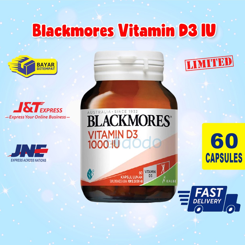 Blackmores Vitamin D3 IU 60 Kapsul