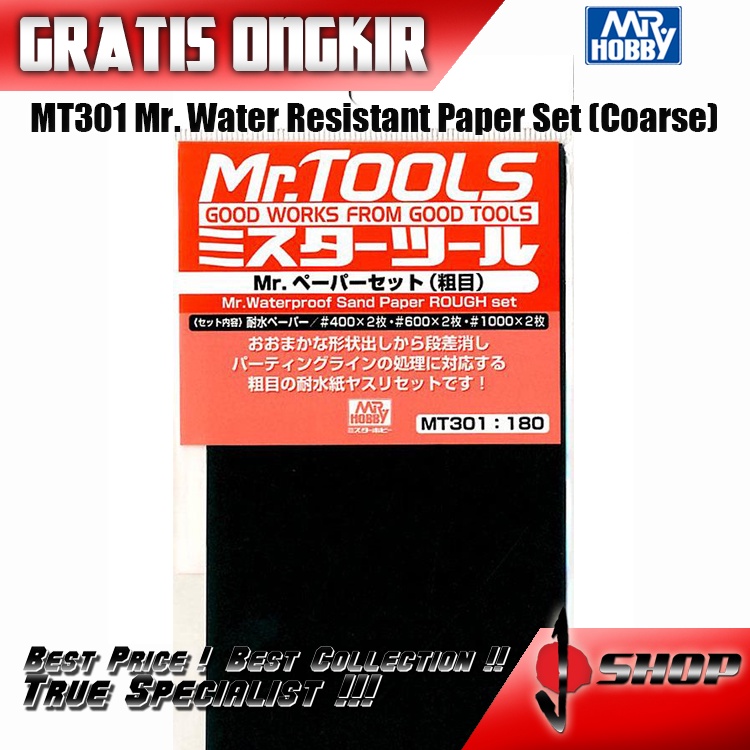 MT301 MR. WATERPROOF SAND PAPER ROUGH SET