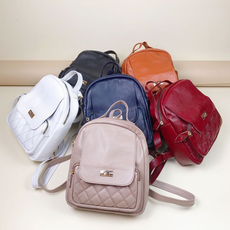 RANSEL / BACKPACK / TAS GENDONG CEWEK WANITA  KULIT ASLI SUKAREGANG GARUT