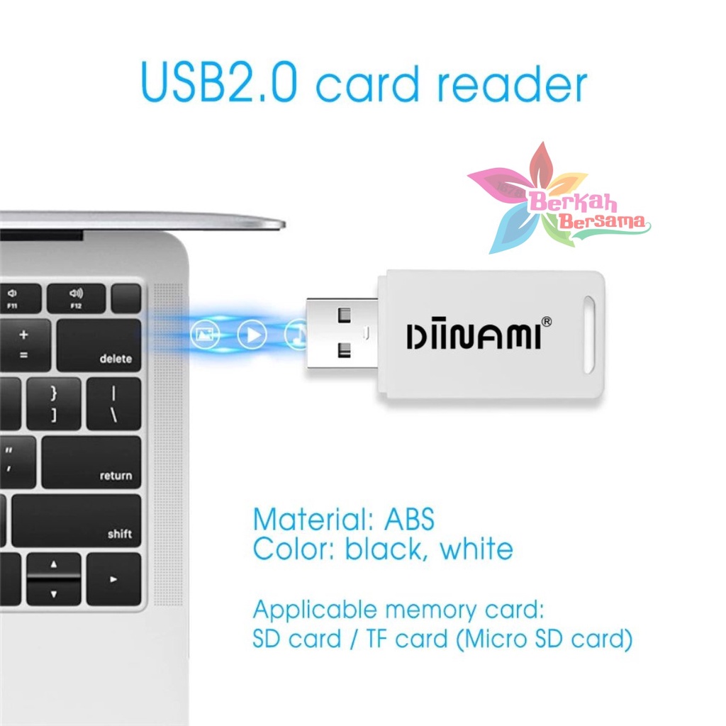 Card reader DIINAMI sd card &amp; Micro sd card high speed fast translit data usb 2.0 all in one for smartphone &amp; tablets BB6065