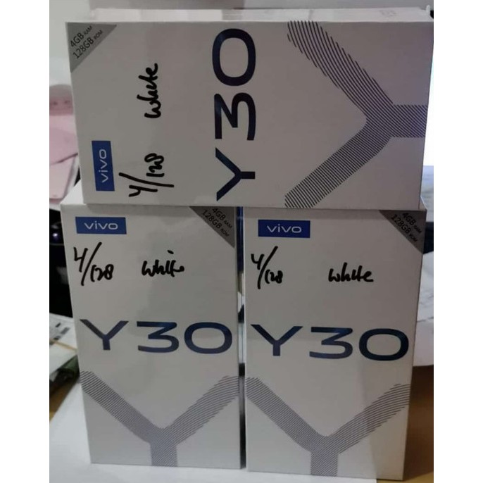 Vivo Y30 4/128 - Ram 4GB Rom 128GB- Baru - Garansi Resmi - Putih - Biru - Hitam