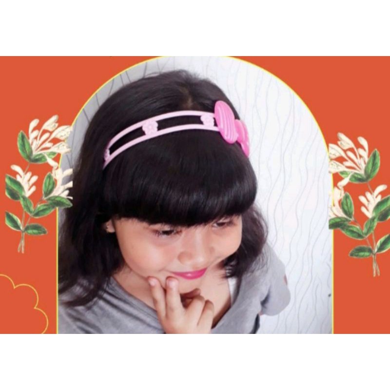 Sakha - bando anak plastik motif | bando anak gemoy