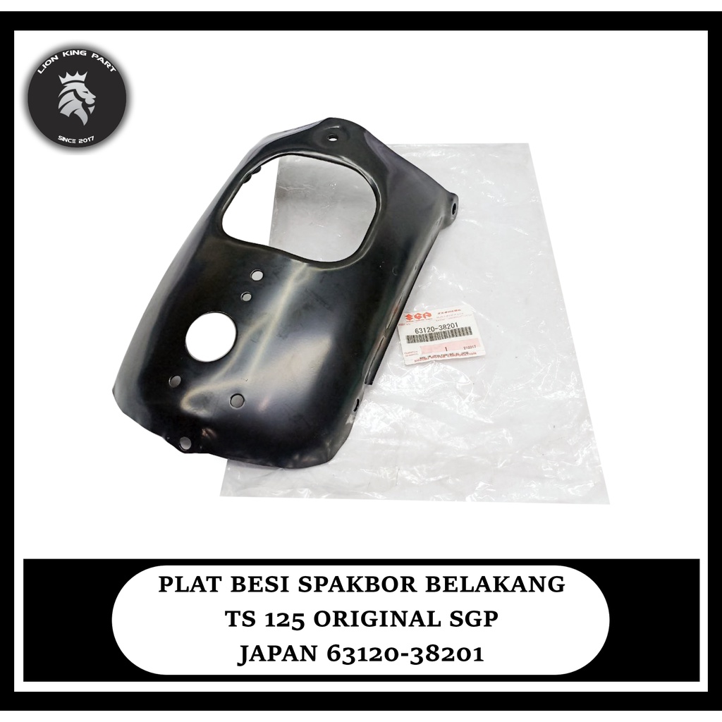 PLAT BESI SPAKBOR BELAKANG TS 125 ORIGINAL SGP MADE IN JAPAN 63120-38201