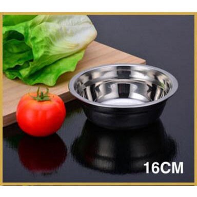 Mangkok Bowl Stainless Steel 16 cm - SGE2 - Silver