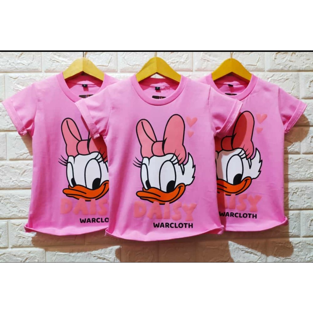 Kaos Distro Anak Perempuan Donald Duck Daisy