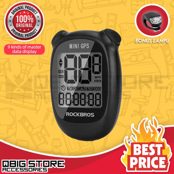 Rockbros 29210030001 Gps Speedometer Mini Sepeda