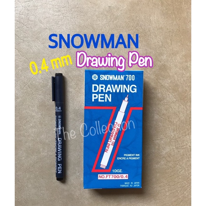 

Pendrawing- Atk0577Sm 0.4 Drawing Pen Snowman Spidol 0,4 Marker Draw Ft700 Pigment -Drawing-Pen.