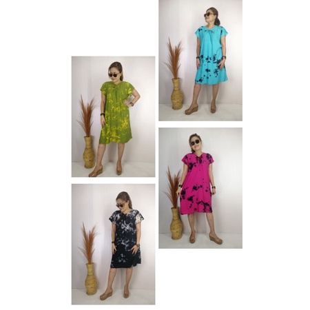 Dress Vina Rayon Tie Dye / Home Dress Vina / Daster Vina Rayon Tie Dye Bali / Daster Tie Dye Bali