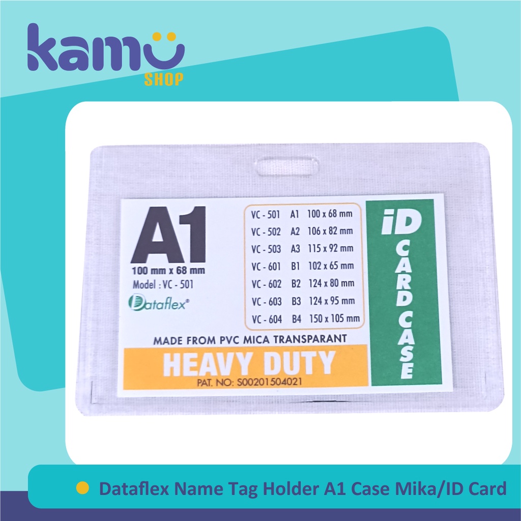 

Dataflex Id Card A1 / Card Holder / Name Tag Holder Case Plastik Mika 20 Pcs VC - 501 Isi 20