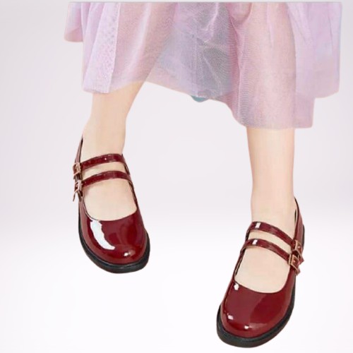 SEPATU WANITA DOCMART / SEPATU LOAFERS GESPER GLOSY PREMIUM RS 045