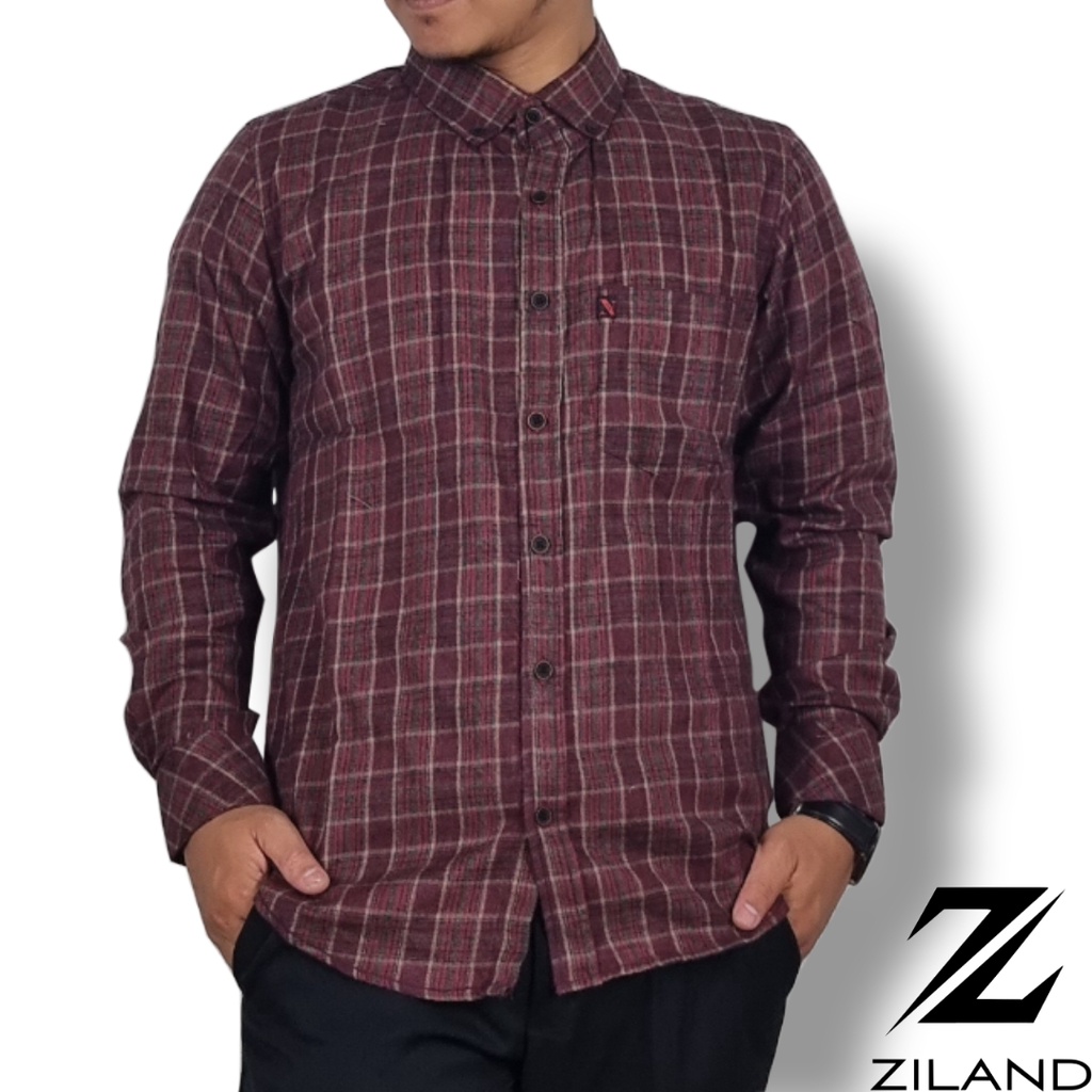 Kemeja Flanel Pria Lengan Panjang Bahan High Quality 008