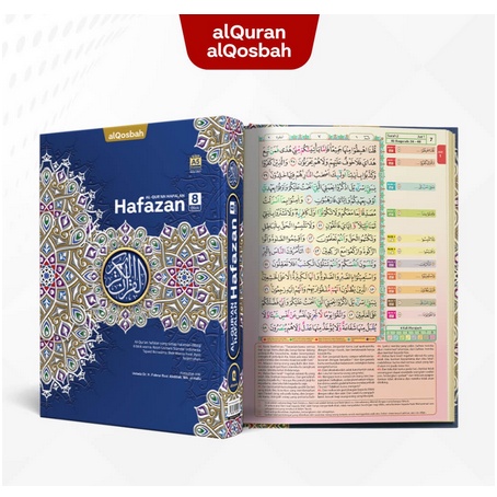 AL QURAN HAFALAN 8 BLOK WARNA Hafazan 8 Blok A5 Al-Quran Hafalan Mudah Terjemah Tajwid Warna Hard Cover REGULER