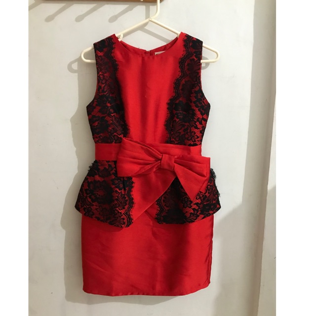 Preloved Dress Pita Merah