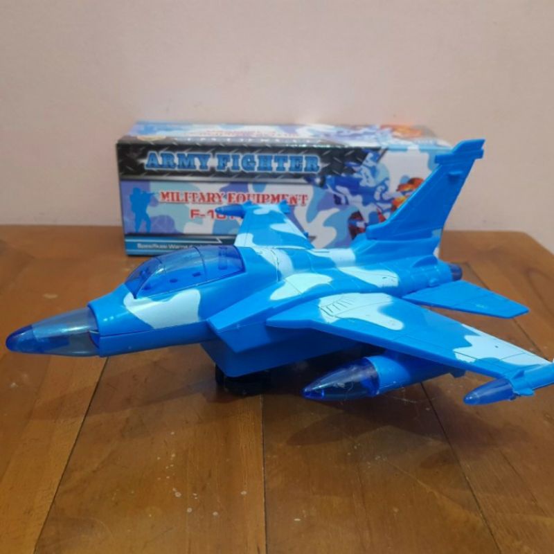 Mainan Pesawat Jet F16 Bump N Go