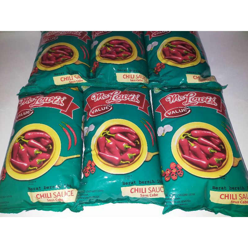 

Sambal Saus Mc Lewis 1 kg Gratis Bubble Wrab Dus Tebal Packing Aman Termurah Grosir Jogja