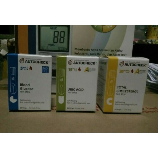 

Termurah Paket Strip autocheck asam urat kolestrol dan diabetes Diskon