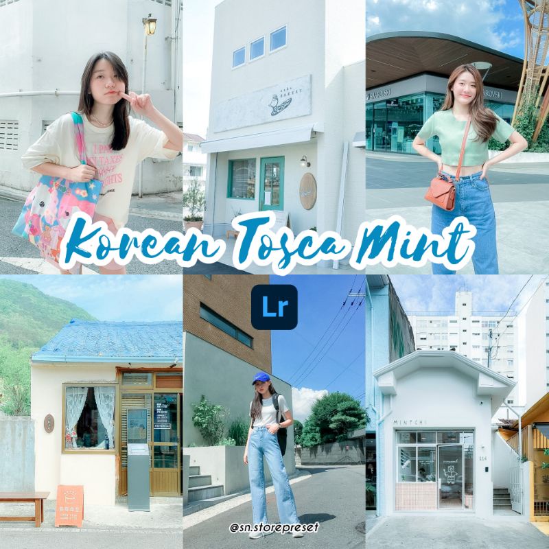 PRESET LIGHTROOM PREMIUM KOREAN TOSCA MINT 1 (IOS dan Android)