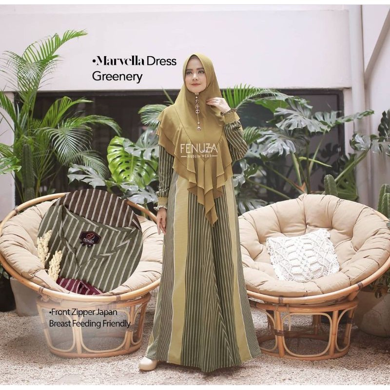 MARVELLA DRESS GREENERY BY FENUZA