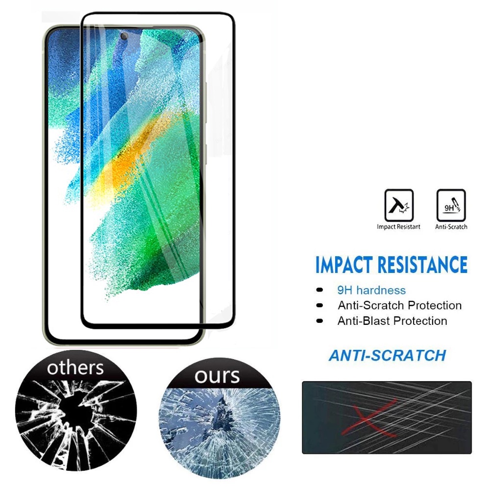 Pelindung Layar Tempered Glass Samsung Galaxy S21 Fe 5G Paket 2 in 1