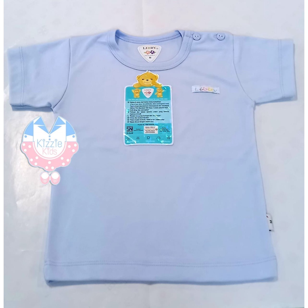 Baju Libby AtasanTangan Pendek Kancing Pundak/Kaos Oblong 1pcs