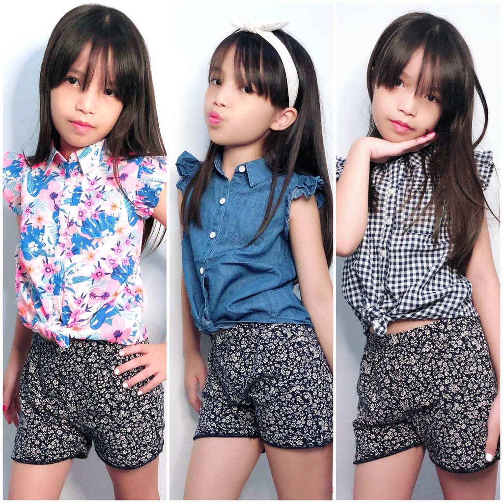 kemeja anak perempuan branded cat&jack girls blouse / cat&jack blouse / kemeja anak cat&jack