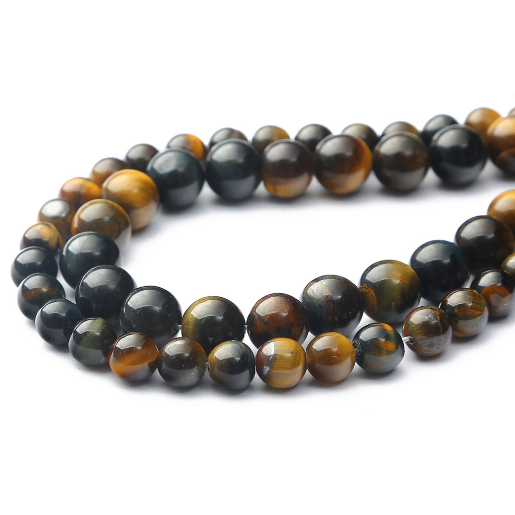 38cm Natural Processing Simulation Amber Round Beads Bracelet 4mm 6mm 8mm 10mm Yellow Blue Amber