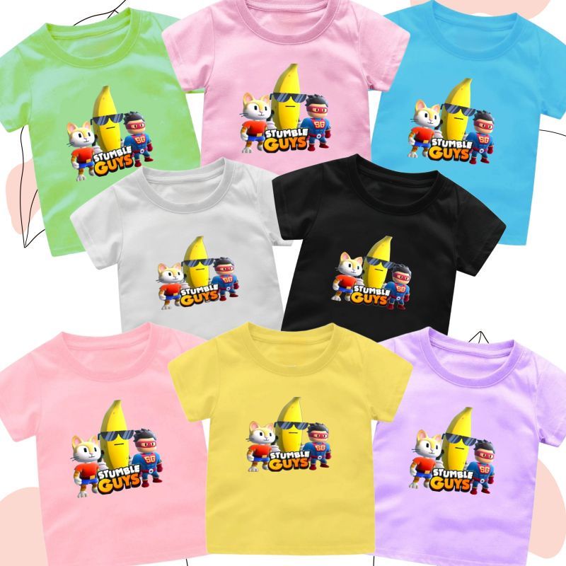 BAJU STUMBLE GUYS TERBARU ANAK CEWEK-COWOK 1-12 TAHUN BAJU ANAK ATASAN ANAK CEWEK VIRAL