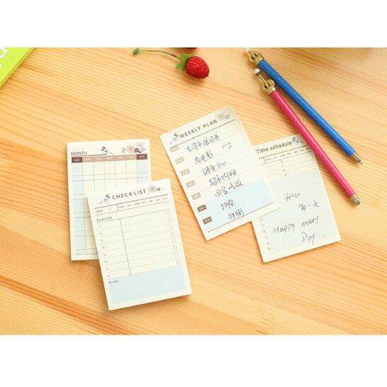 

YOKUCHI || Pad Sticky Note Memo Jadwal Mingguan Bulanan YKC0011