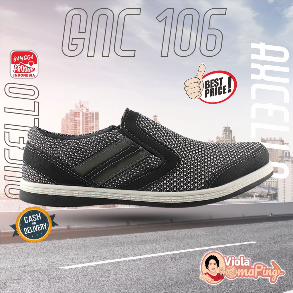 Axcello GNC 106 - Sepatu Sneakers Casual Sport Sekolah Pria Wanita Axcello Original