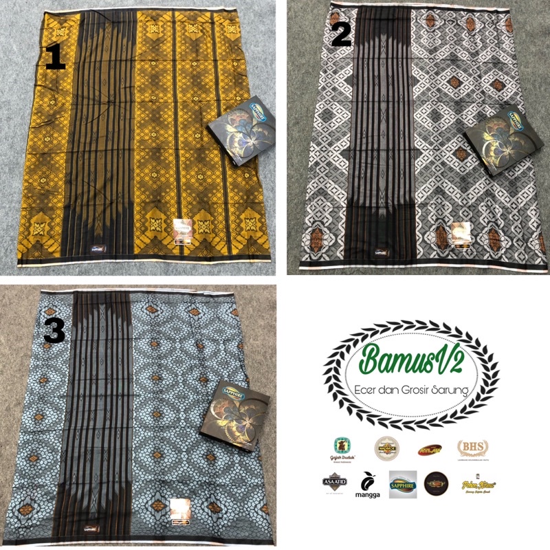 Sarung Sapphire Kawung Jacquard SKJ