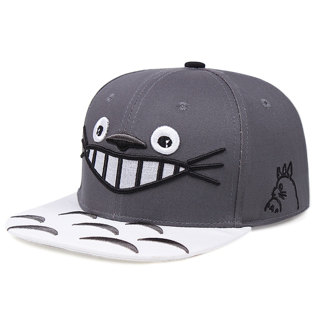 Topi Baseball Motif Bordir Anime My Neighbor Totoro Gaya Hip Hop Untuk Unisex