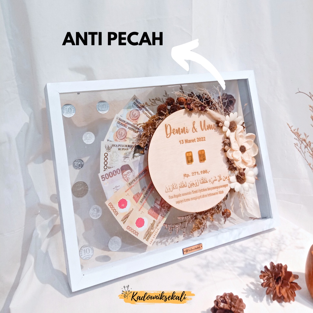 Mahar Transparan 40cm Full Rustic - Seserahan Pernikahan Kadouniksekali