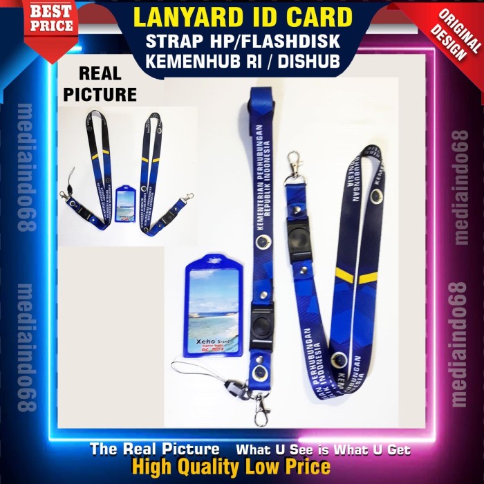 

Gilaa!!! Kemenhub/Dishub Lanyard Gantungan Id Card/Strap Hp,Flashdisk, Kunci, Limited