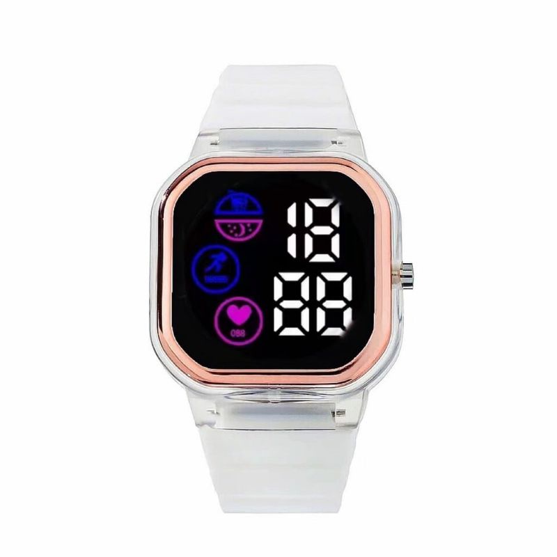 Jam Tangan Rubber Digital Led Pria Wanita Terlaris Fashion