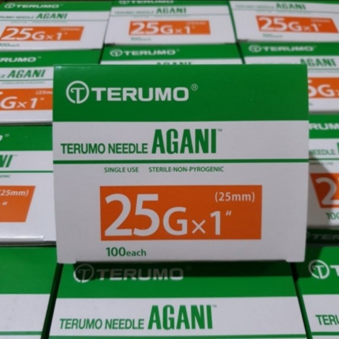 ✨COD✨ Needle Terumo 18 21 22 23 24 25 26 27 30 G Jarum Nedle Agani 18G - 30G - 25G