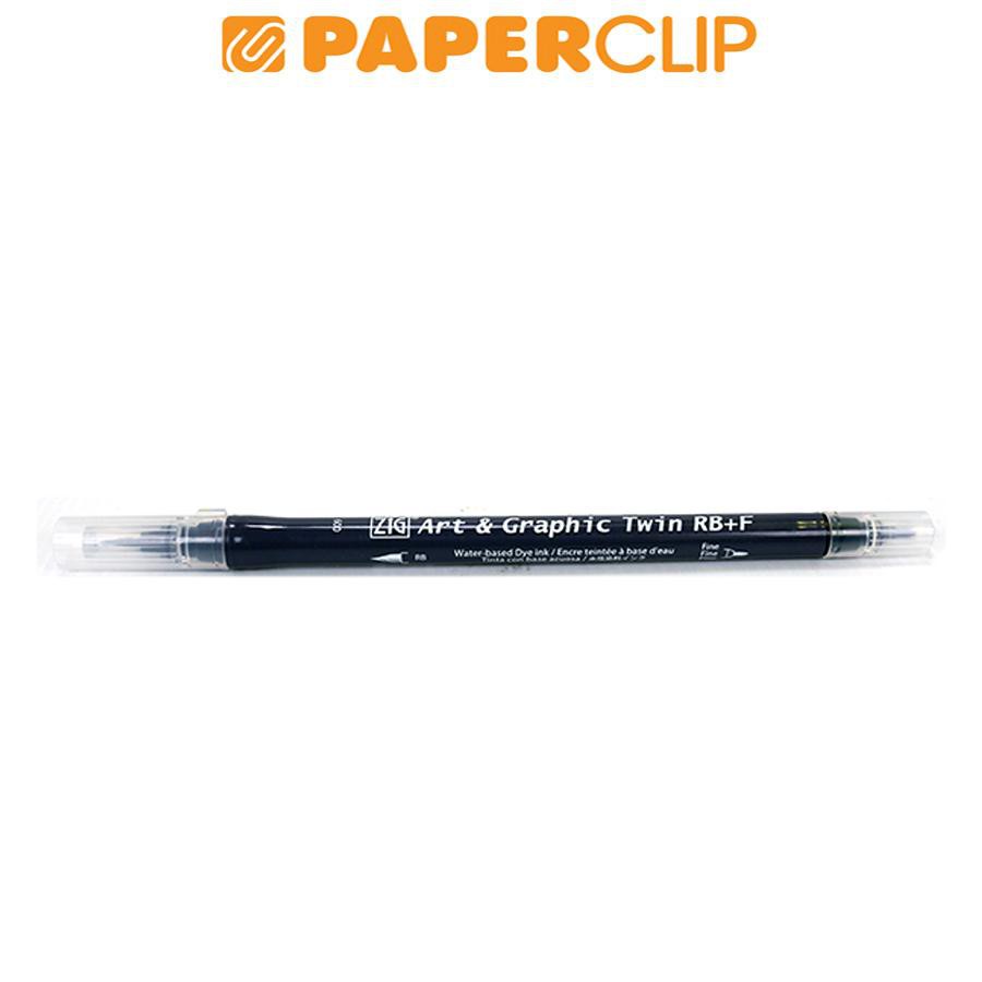 

PEN BRUSH ZIG KURETAKE ART & GRAPHIC TWIN RB+F TUT-95 009 BLACK