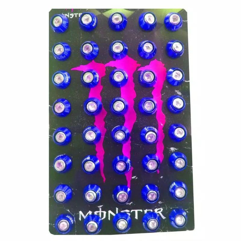 (1 Pcs) Monel + Baut L 6mm Baut Posh Variasi L 6mm  atau Baut 10 Universal