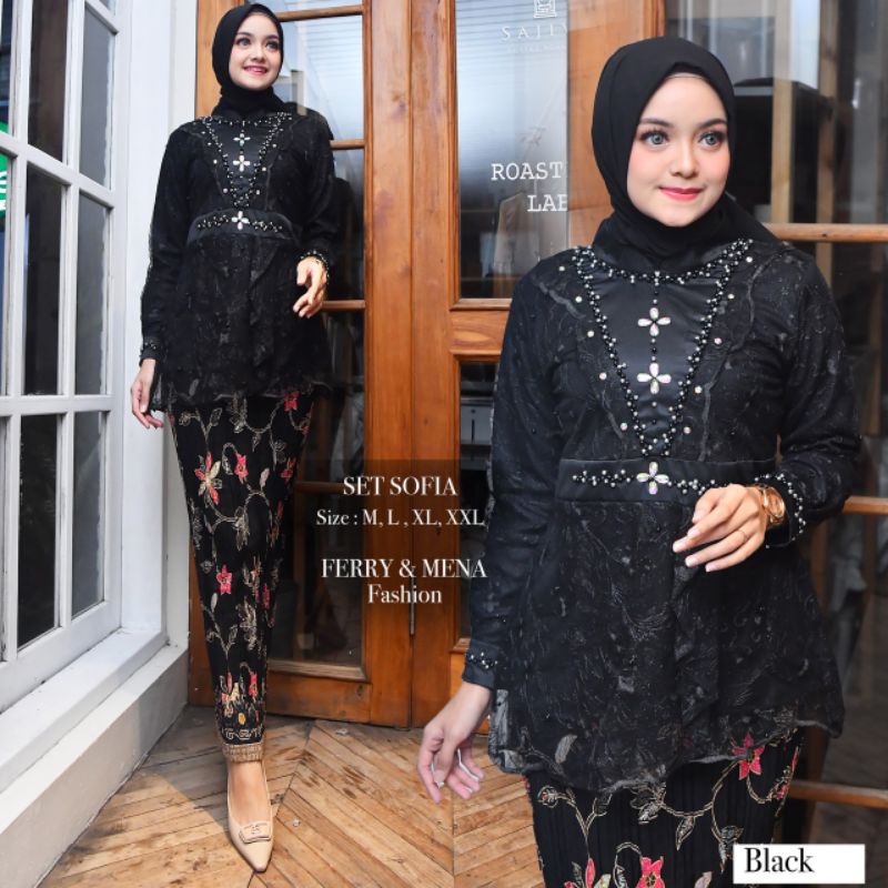 New kebaya pesta sofia//setelan kebaya wisuda//kebaya tulle modern//kebaya perpisahan