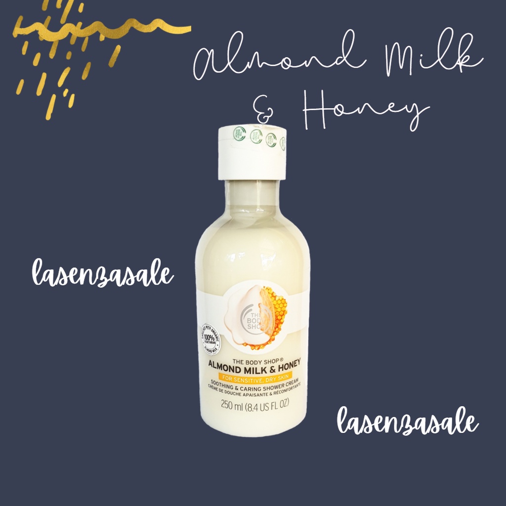 Jual TBS The Body Shop ORIGINAL 100 Almond Milk & Honey Shower Cream