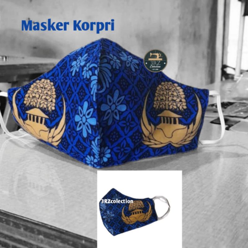 Masker Korpri Masker Korpri Wanita Berhijab Masker Seragam Korpri Pns Terbaru