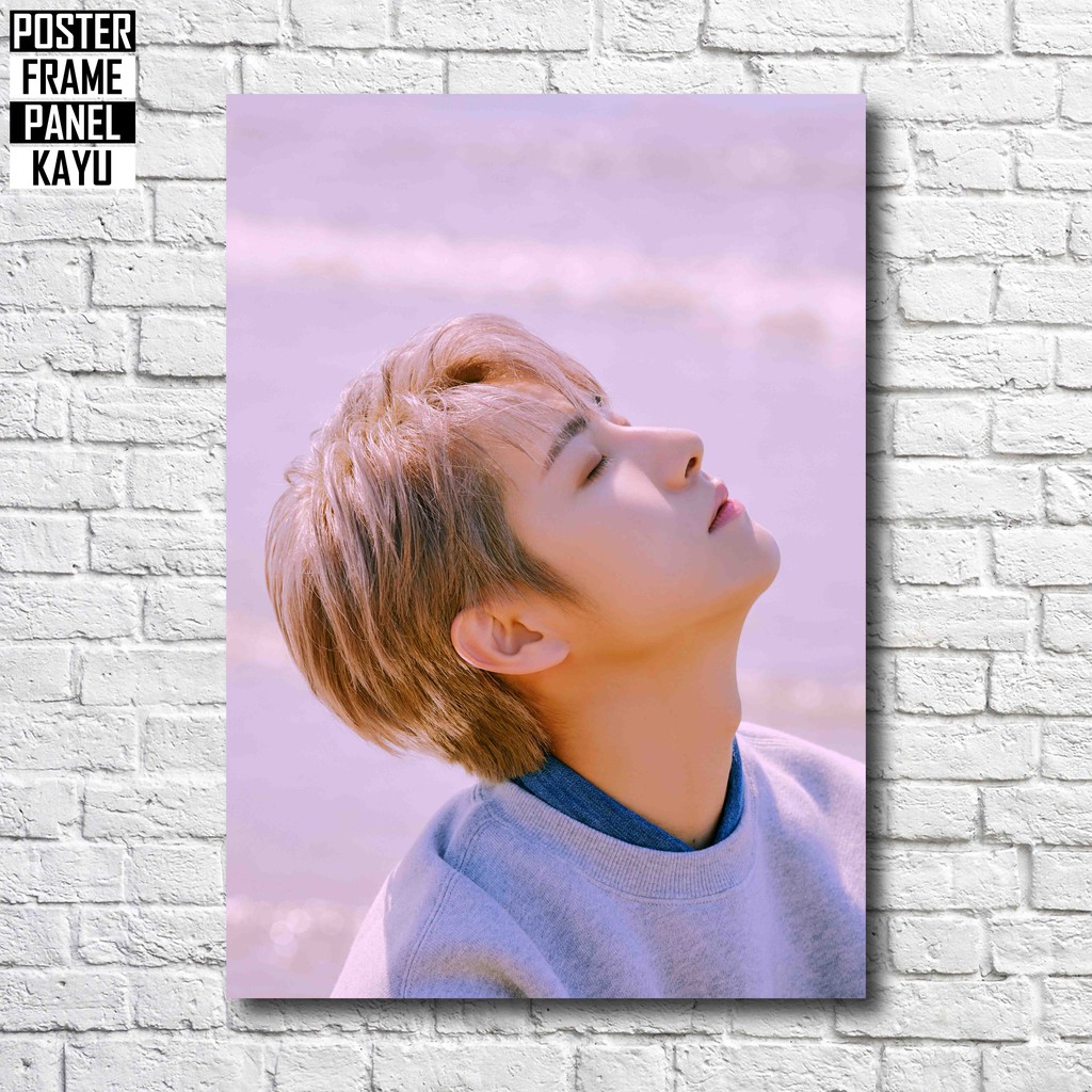 Poster NCT U Renjun From Home Resonance Part 1 Frame Kayu Solid A4 RJN004
