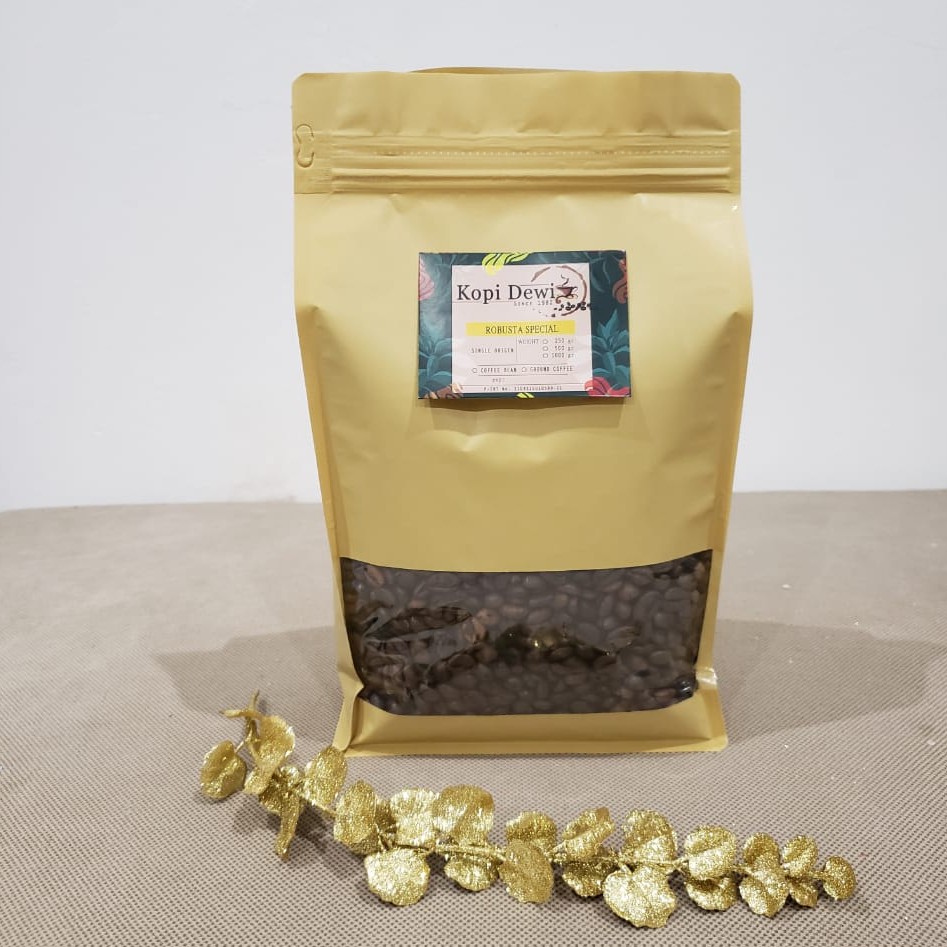 

Kopi Robusta Special 500 gr kopi dewi - Kopi Biji / Bubuk Robusta