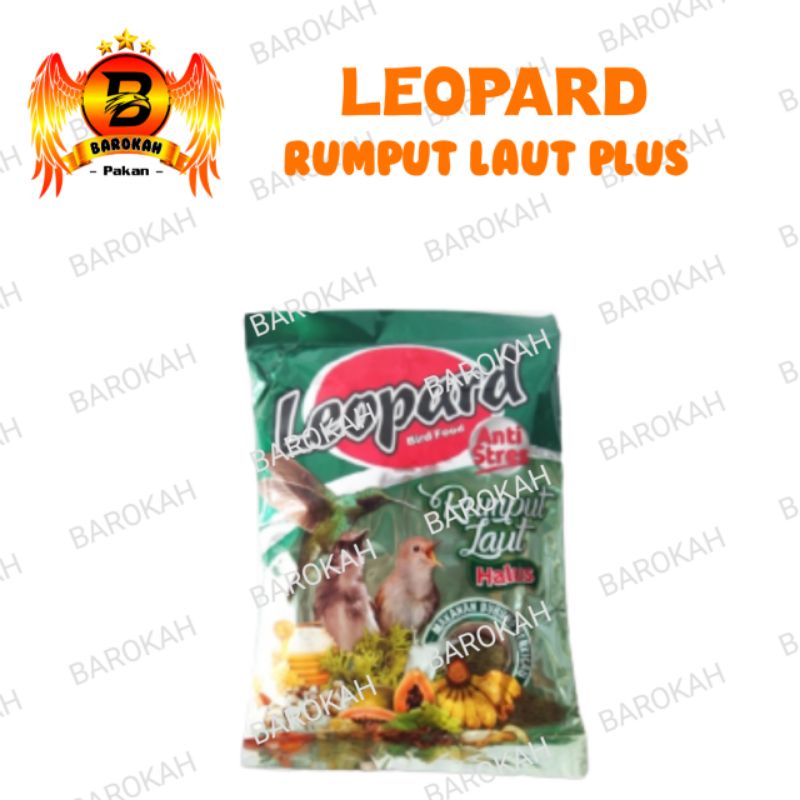 PUR HALUS LEOPARD HIJAU RUMPUT LAUT PLUS VOER HALUS MURAH