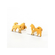 LRC Anting Tusuk Fashion Stainless Steel Animal Ear Studs V83150