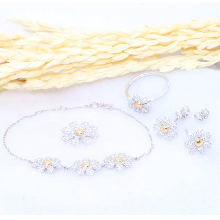 Cincin whitegold Sandra Dewi Gold Flower Garden Collection - Daisy Series 755 18K SDW Gold ri200286