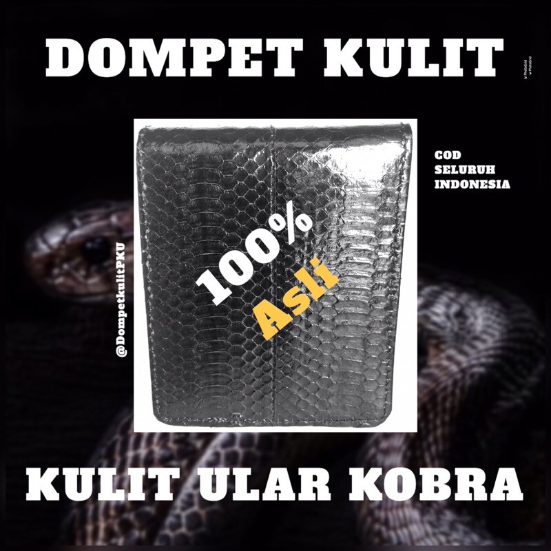 Dompet kulit ular asli