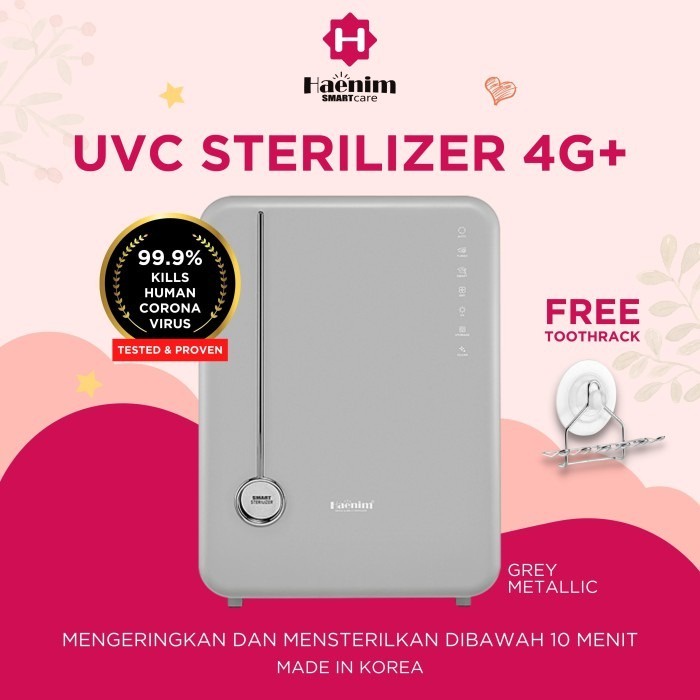 Haenim UV LED Sterilizer 4G+ | Grey Metalic