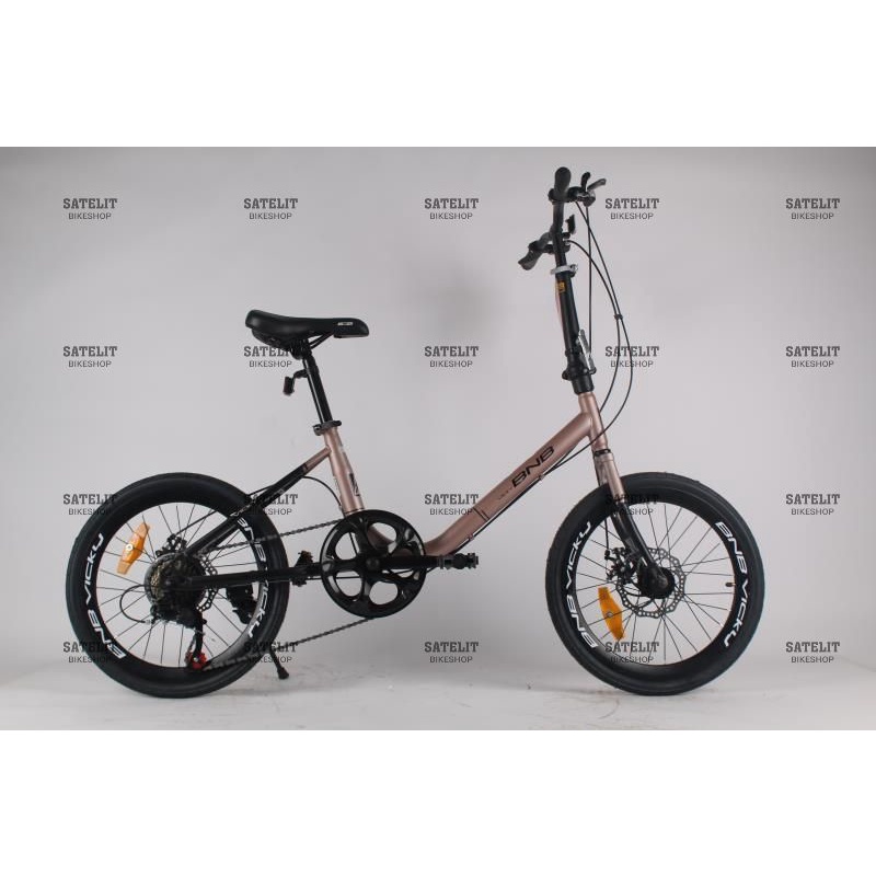 Sepeda Minivelo Minion Sakoni Supreme / BNB Vicky Ukuran 20 Inch 7 Speed dan Rem Cakram-BNB Brown