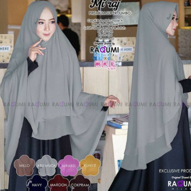 Khimar syari 2 layer