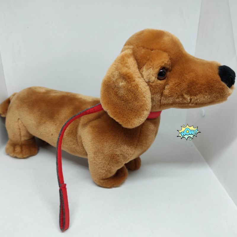 Boneka Anjing Dachshund(Sosis)Pitbull/DLL lucu menggemaskan (M)